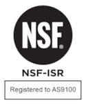 NSF-ISR AS9100 certificate badge